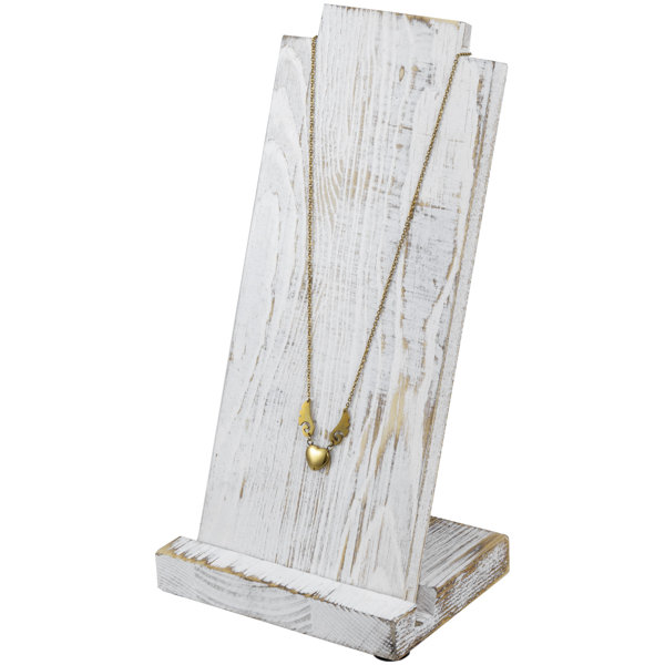 Gracie Oaks Solid Wood Necklace Jewelry Stand Wayfair